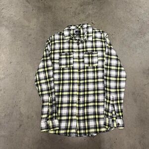 Essential quiksilver surfer flannel button up shirt‎